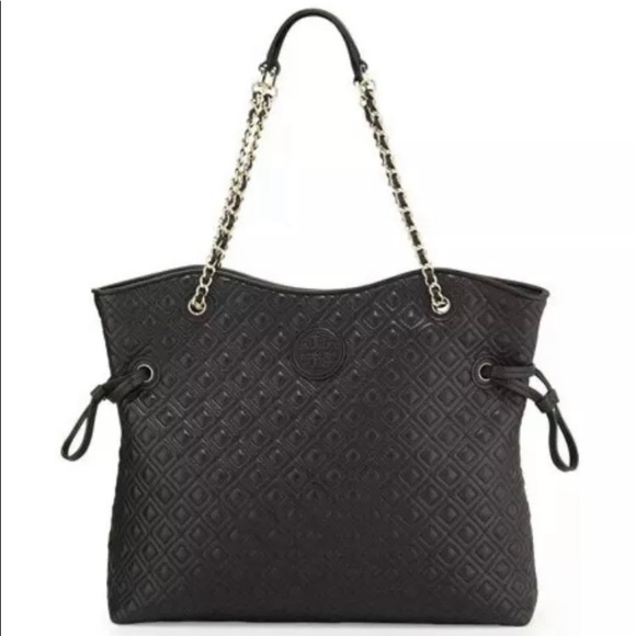 ❤️TRADED❤️Tory Burch Marion Quilted Slouchy Tote - Picture 15 of 16